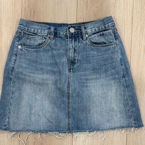 Blank NYC Light Blue Denim Mini Skirt